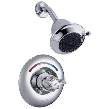 Delta Shower Head Kit, Chrome, Wall T13H123